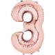 34in Rose Gold Number Balloon (3)